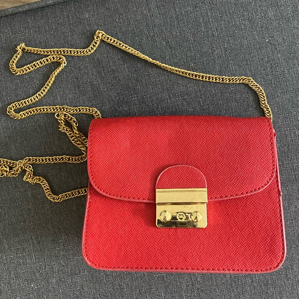Small red bag purse crossbody